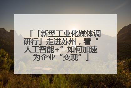 「新型工业化媒体调研行」走进苏州，看“人工智能+”如何加速为企业“变现”