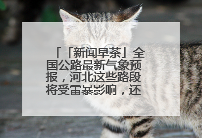 「新闻早茶」全国公路最新气象预报，河北这些路段将受雷暴影响，还有这些热点……