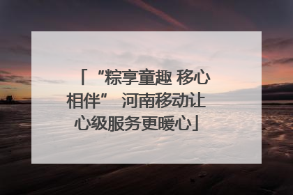 “粽享童趣 移心相伴” 河南移动让心级服务更暖心