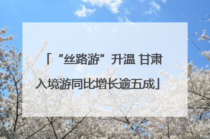 “丝路游”升温 甘肃入境游同比增长逾五成