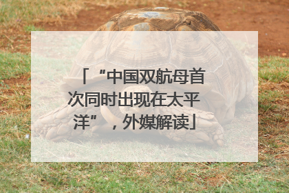 “中国双航母首次同时出现在太平洋”，外媒解读