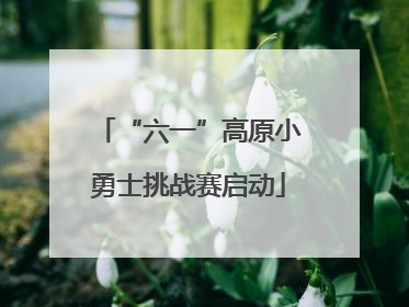 “六一”高原小勇士挑战赛启动