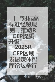 “对标高标准经贸规则，推动RCEP提质升级”——2025RCEP区域发展媒体智库论坛举行专题对话