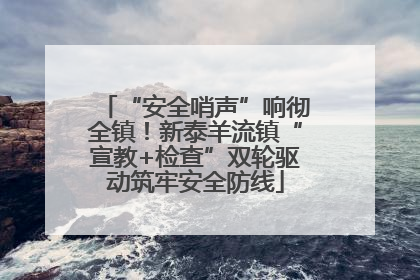 “安全哨声”响彻全镇！新泰羊流镇“宣教+检查”双轮驱动筑牢安全防线