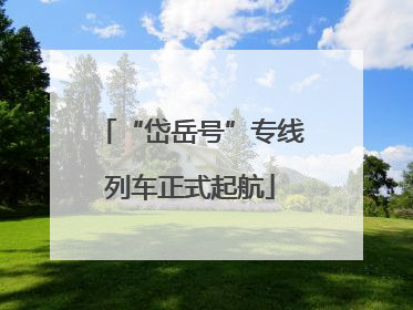 “岱岳号”专线列车正式起航