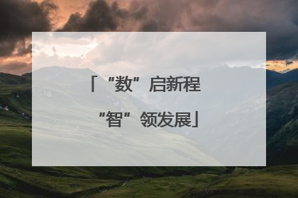 “数”启新程 “智”领发展