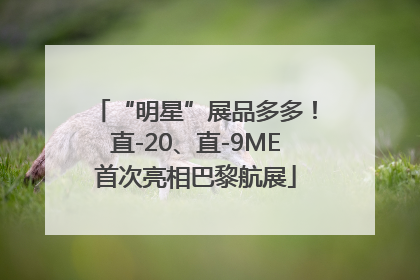 “明星”展品多多！直-20、直-9ME首次亮相巴黎航展