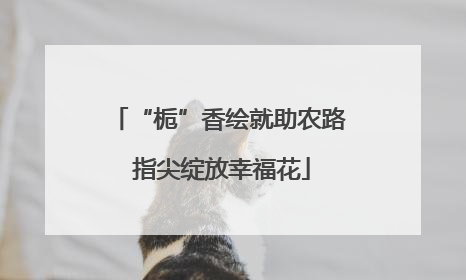 “栀”香绘就助农路 指尖绽放幸福花