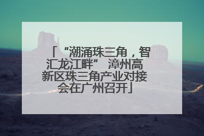 “潮涌珠三角，智汇龙江畔” 漳州高新区珠三角产业对接会在广州召开