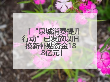 “泉城消费提升行动”已发放以旧换新补贴资金18.8亿元