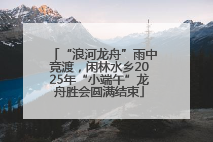 “浪河龙舟”雨中竞渡，闲林水乡2025年“小端午”龙舟胜会圆满结束