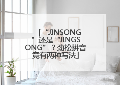 “JINSONG”还是“JINGSONG”？劲松拼音竟有两种写法