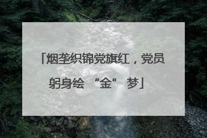 烟垄织锦党旗红，党员躬身绘 “金” 梦