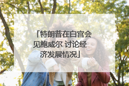 特朗普在白宫会见鲍威尔 讨论经济发展情况