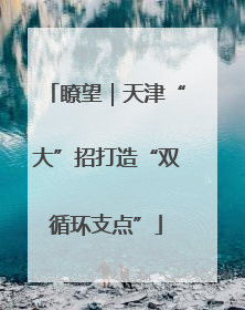 瞭望｜天津“大”招打造“双循环支点”