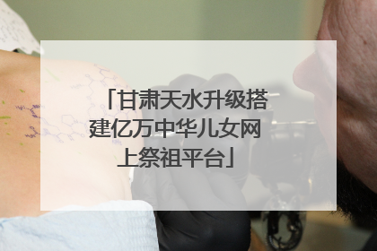 甘肃天水升级搭建亿万中华儿女网上祭祖平台