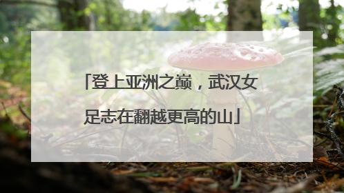 登上亚洲之巅，武汉女足志在翻越更高的山
