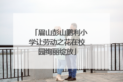 眉山彭山鹏利小学让劳动之花在校园绚丽绽放