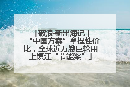 破浪·新出海记丨 “中国方案”拿捏性价比，全球近万艘巨轮用上镇江“节能桨”