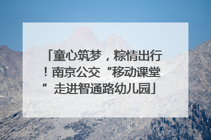 童心筑梦，粽情出行！南京公交“移动课堂”走进智通路幼儿园