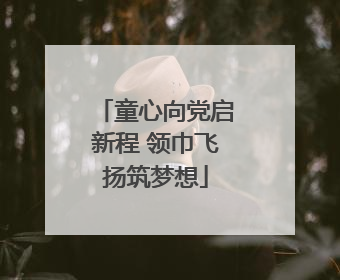 童心向党启新程 领巾飞扬筑梦想