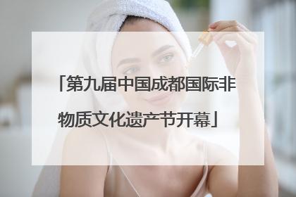 第九届中国成都国际非物质文化遗产节开幕