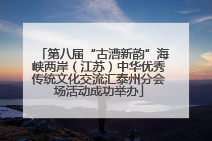 第八届“古漕新韵”海峡两岸（江苏）中华优秀传统文化交流汇泰州分会场活动成功举办