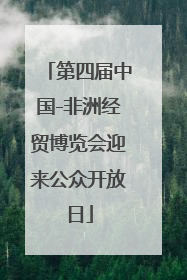 第四届中国-非洲经贸博览会迎来公众开放日