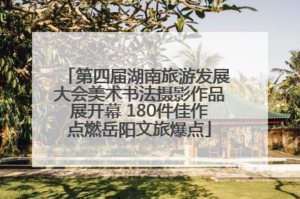 第四届湖南旅游发展大会美术书法摄影作品展开幕 180件佳作点燃岳阳文旅爆点