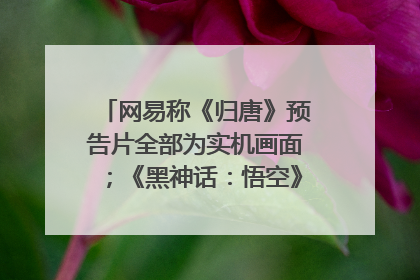 网易称《归唐》预告片全部为实机画面；《黑神话：悟空》公布Xbox版预购视频｜游戏早参