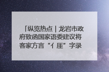 纵览热点｜龙岩市政府致函国家语委建议将客家方言“亻厓”字录入《新华字典》引发热议，当地回应