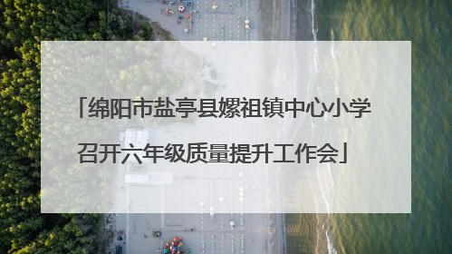 绵阳市盐亭县嫘祖镇中心小学召开六年级质量提升工作会