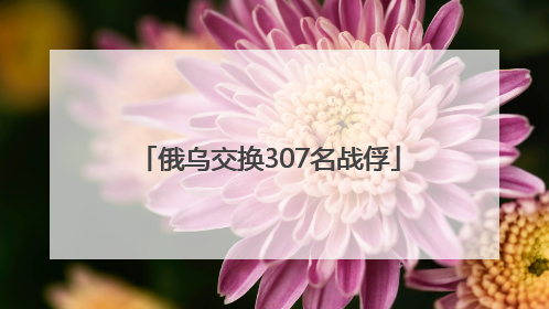 俄乌交换307名战俘