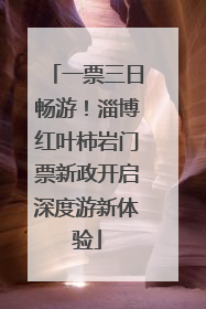 一票三日畅游！淄博红叶柿岩门票新政开启深度游新体验