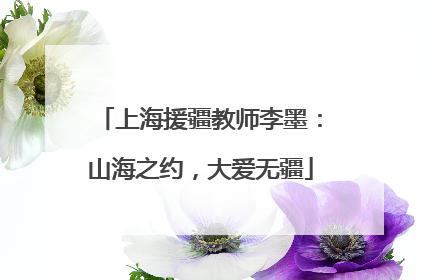 上海援疆教师李墨：山海之约，大爱无疆