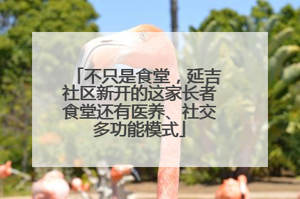 不只是食堂，延吉社区新开的这家长者食堂还有医养、社交多功能模式