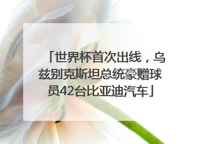 世界杯首次出线，乌兹别克斯坦总统豪赠球员42台比亚迪汽车
