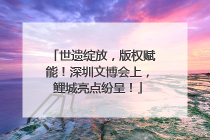 世遗绽放，版权赋能！深圳文博会上，鲤城亮点纷呈！