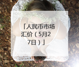 人民币市场汇价（5月27日）