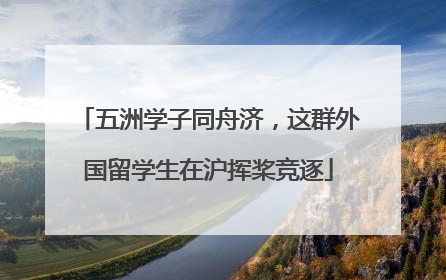 五洲学子同舟济，这群外国留学生在沪挥桨竞逐