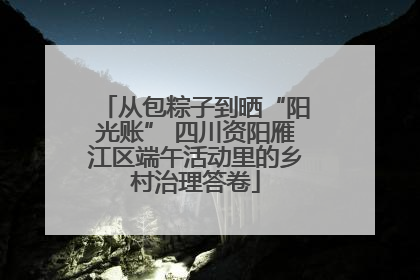 从包粽子到晒“阳光账” 四川资阳雁江区端午活动里的乡村治理答卷