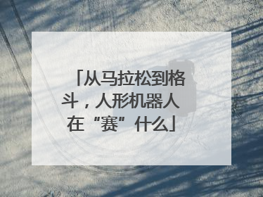 从马拉松到格斗，人形机器人在“赛”什么