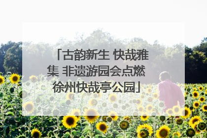 古韵新生 快哉雅集 非遗游园会点燃徐州快哉亭公园