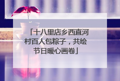 十八里店乡西直河村百人包粽子，共绘节日暖心画卷