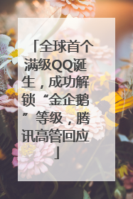 全球首个满级QQ诞生，成功解锁“金企鹅”等级，腾讯高管回应