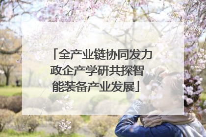 全产业链协同发力 政企产学研共探智能装备产业发展