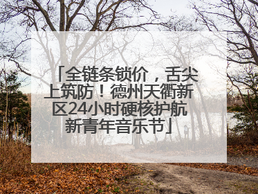 全链条锁价，舌尖上筑防！德州天衢新区24小时硬核护航新青年音乐节