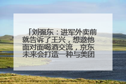 刘强东：进军外卖前就告诉了王兴，想邀他面对面喝酒交流，京东未来会打造一种与美团不同的商业模式