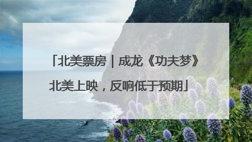 北美票房｜成龙《功夫梦》北美上映，反响低于预期