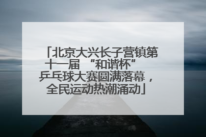 北京大兴长子营镇第十一届 “和谐杯” 乒乓球大赛圆满落幕，全民运动热潮涌动